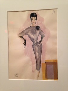 I love the saucy pose in this sketch - and the posy perched on the shoulder!