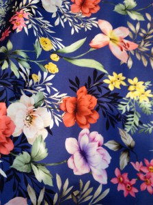 The photo does not give this silk its due. The colors are deep and clean.