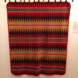 A round-corner Pendleton blanket, c. 1904.