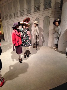 Here is one street scene, recreated in the Exhibit.