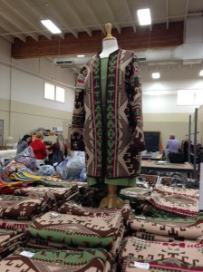 Kits to make this "blanket coat" surround the display in the store.