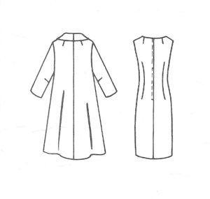 The thumbnail diagrams on the back of the pattern envelope.