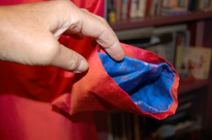 I love that the lining peeks out from the sleeves when I am wearing the coat.