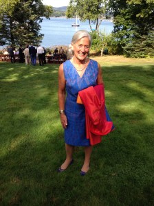 I was delighted when the photographer at the wedding wanted to take my picture because he "liked my outfit so much." (This is not that photo...)