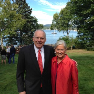 Here with my husband - with a coordinating tie, no less (not planned, but makes for a great photo!)