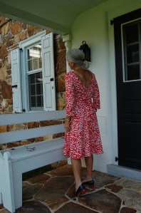 The back without the snap fastened.