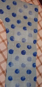 I also used silk organza patches for the facings for the bound buttonholes.